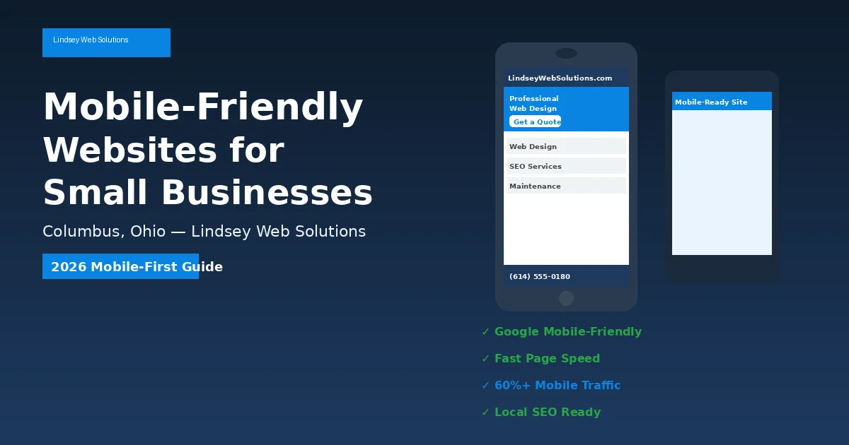 Mobile-friendly small business website design Columbus Ohio 2026