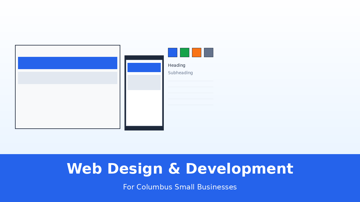 Modern web design studio with designer working at computer, responsive design on screen, showing creative workspace setup with devices and design elements